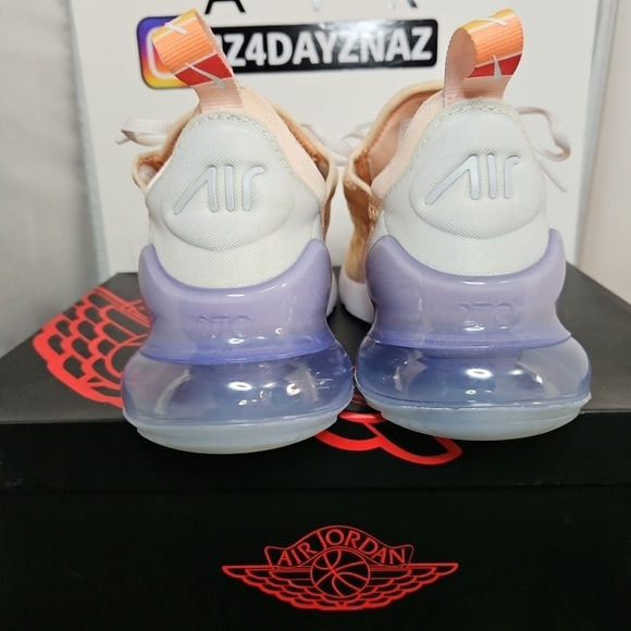 Nike Air Max 270 Washed Coral & White - WMN. SIZE 9 (7.5 MEN) CW5589 600 CLEAN - Picture 3 of 15